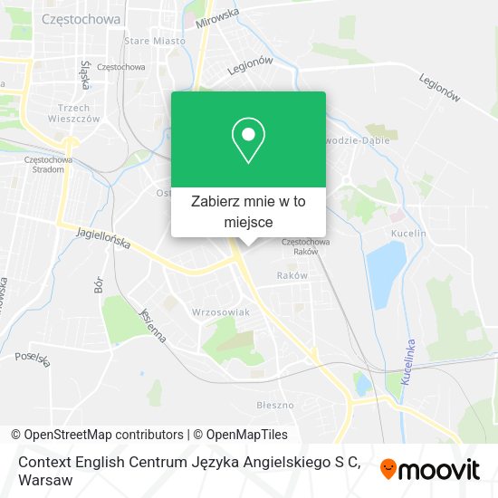 Mapa Context English Centrum Języka Angielskiego S C