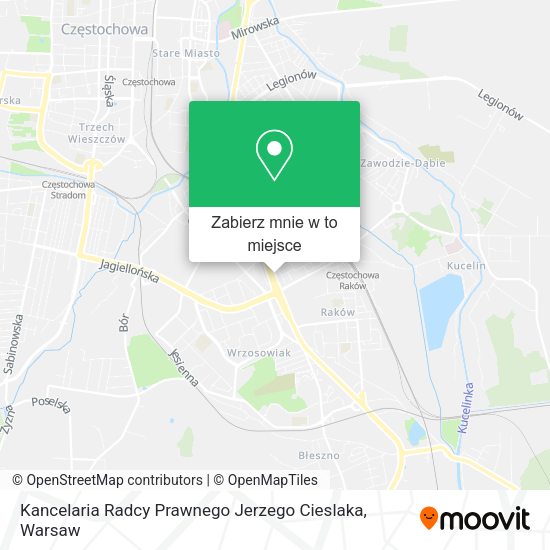 Mapa Kancelaria Radcy Prawnego Jerzego Cieslaka