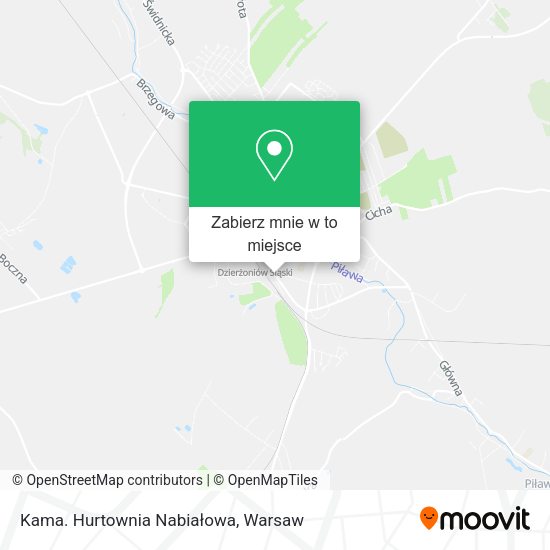 Mapa Kama. Hurtownia Nabiałowa