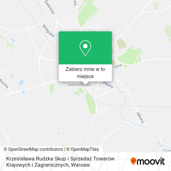 Mapa Krzesisława Rudzka Skup i Sprzedaż Towarów Krajowych i Zagranicznych