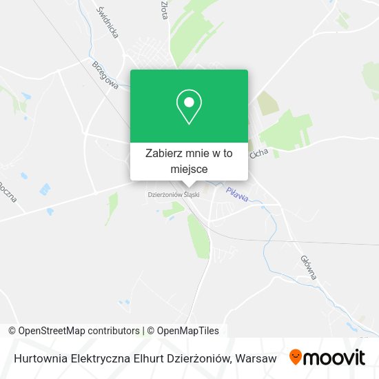 Mapa Hurtownia Elektryczna Elhurt Dzierżoniów