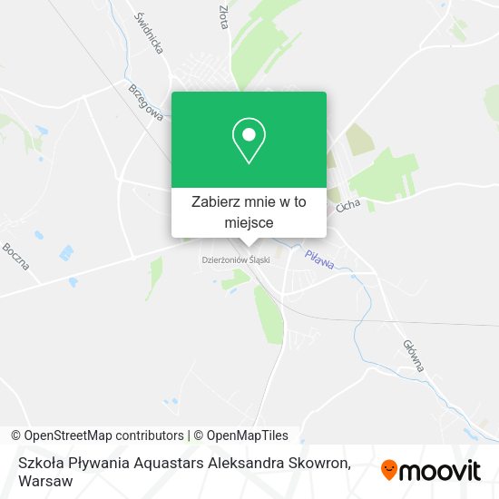 Mapa Szkoła Pływania Aquastars Aleksandra Skowron