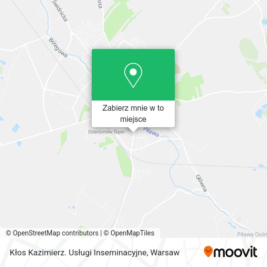 Mapa Kłos Kazimierz. Usługi Inseminacyjne