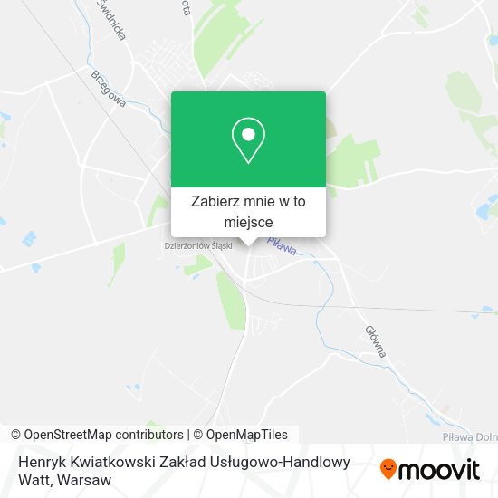 Mapa Henryk Kwiatkowski Zakład Usługowo-Handlowy Watt