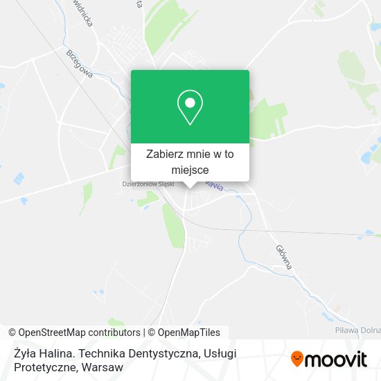 Mapa Żyła Halina. Technika Dentystyczna, Usługi Protetyczne