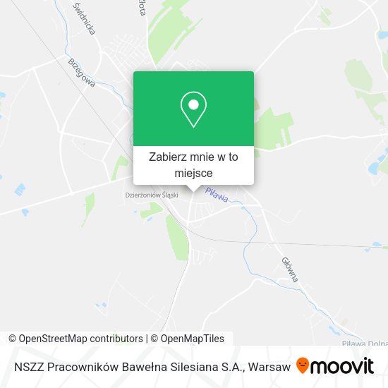 Mapa NSZZ Pracowników Bawełna Silesiana S.A.