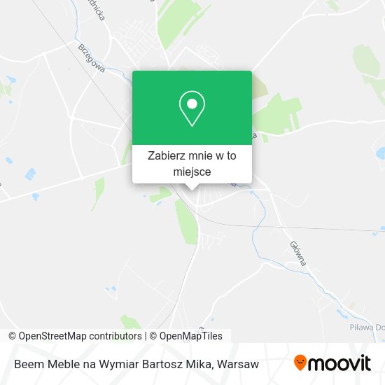 Mapa Beem Meble na Wymiar Bartosz Mika