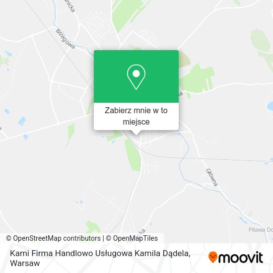 Mapa Kami Firma Handlowo Usługowa Kamila Dądela