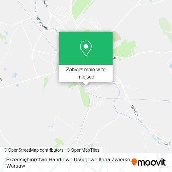 Mapa Przedsiębiorstwo Handlowo Usługowe Ilona Zwierko