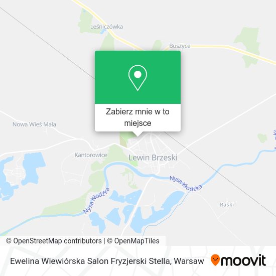 Mapa Ewelina Wiewiórska Salon Fryzjerski Stella