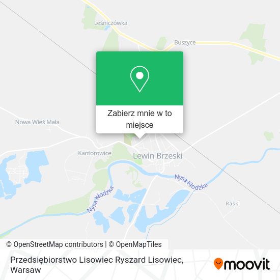 Mapa Przedsiębiorstwo Lisowiec Ryszard Lisowiec