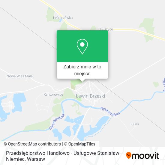 Mapa Przedsiębiorstwo Handlowo - Usługowe Stanisław Niemiec