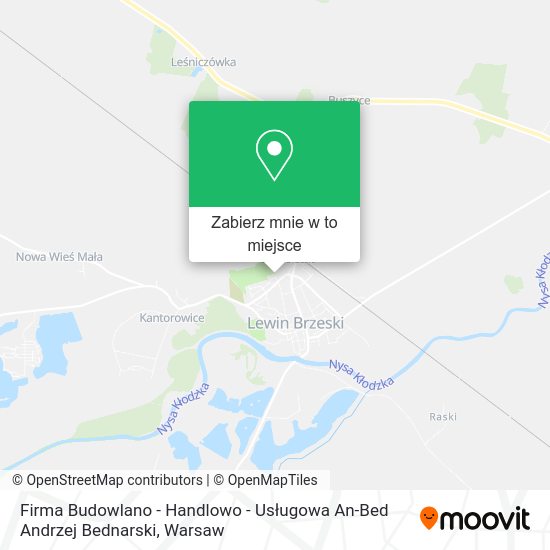 Mapa Firma Budowlano - Handlowo - Usługowa An-Bed Andrzej Bednarski