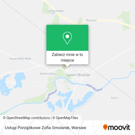 Mapa Usługi Porządkowe Zofia Smolarek