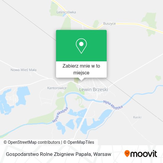 Mapa Gospodarstwo Rolne Zbigniew Papała