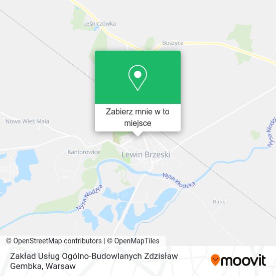 Mapa Zakład Usług Ogólno-Budowlanych Zdzisław Gembka