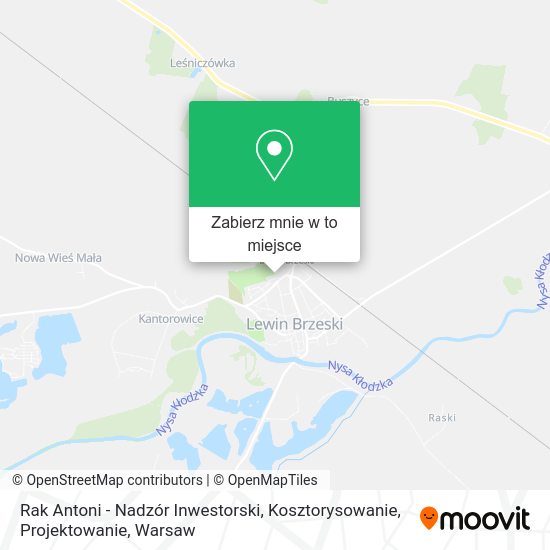 Mapa Rak Antoni - Nadzór Inwestorski, Kosztorysowanie, Projektowanie