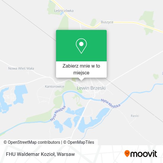 Mapa FHU Waldemar Kozioł