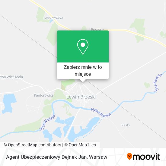 Mapa Agent Ubezpieczeniowy Dejnek Jan