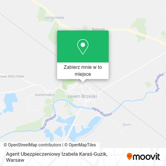 Mapa Agent Ubezpieczeniowy Izabela Karaś-Guzik