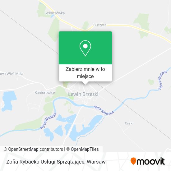 Mapa Zofia Rybacka Usługi Sprzątające