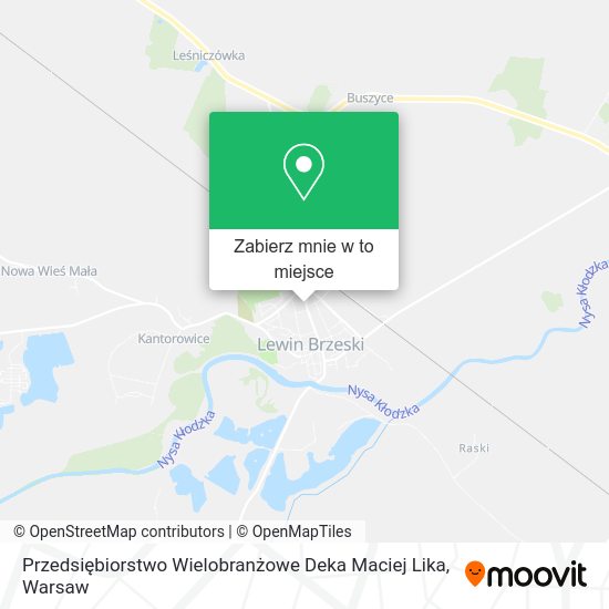 Mapa Przedsiębiorstwo Wielobranżowe Deka Maciej Lika