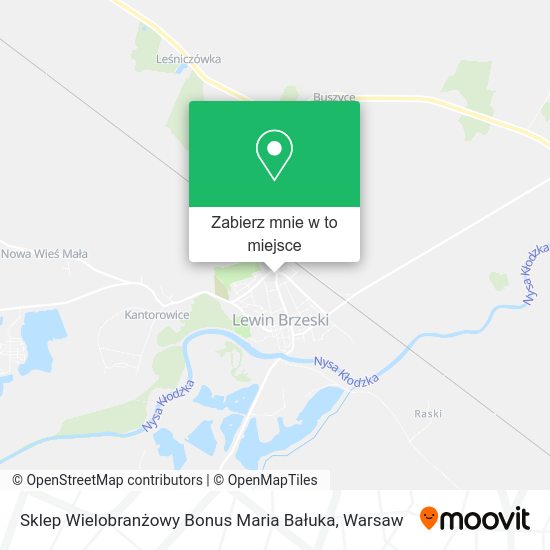 Mapa Sklep Wielobranżowy Bonus Maria Bałuka