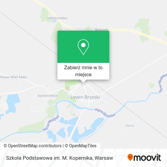 Mapa Szkoła Podstawowa im. M. Kopernika