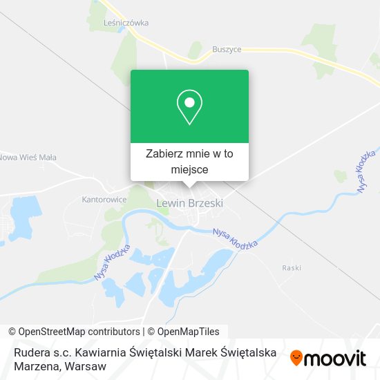 Mapa Rudera s.c. Kawiarnia Świętalski Marek Świętalska Marzena
