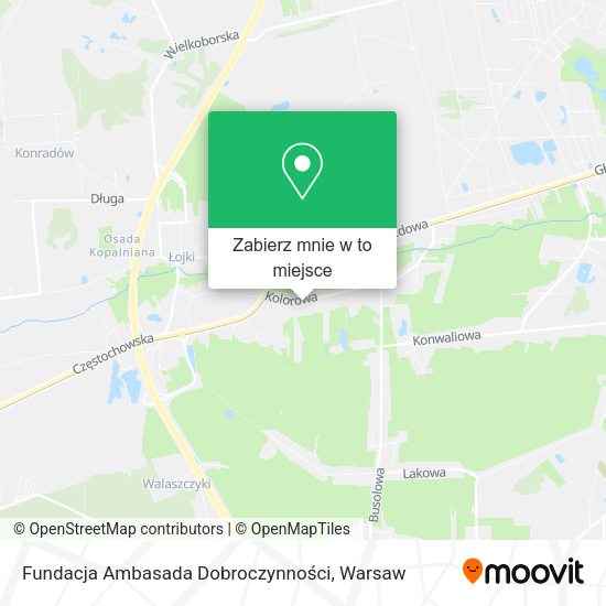 Mapa Fundacja Ambasada Dobroczynności