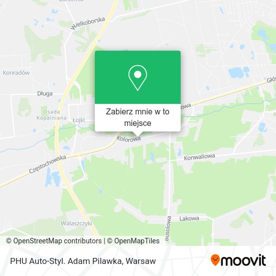 Mapa PHU Auto-Styl. Adam Pilawka