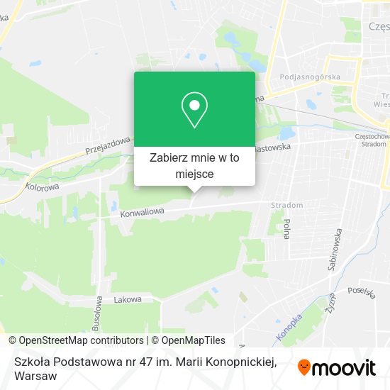 Mapa Szkoła Podstawowa nr 47 im. Marii Konopnickiej