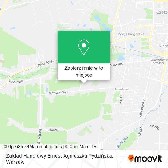 Mapa Zakład Handlowy Ernest Agnieszka Pydzińska