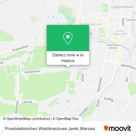 Mapa Przedsiebiorstwo Wielobranzowe Janik