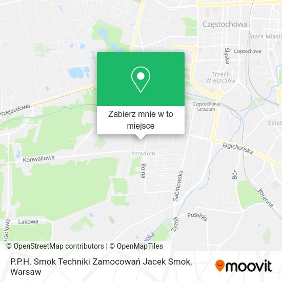 Mapa P.P.H. Smok Techniki Zamocowań Jacek Smok