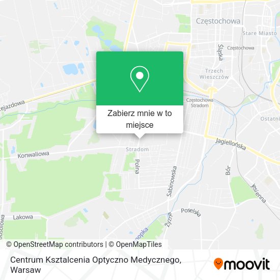 Mapa Centrum Ksztalcenia Optyczno Medycznego