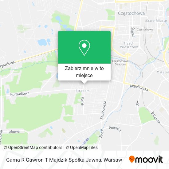 Mapa Gama R Gawron T Majdzik Spółka Jawna