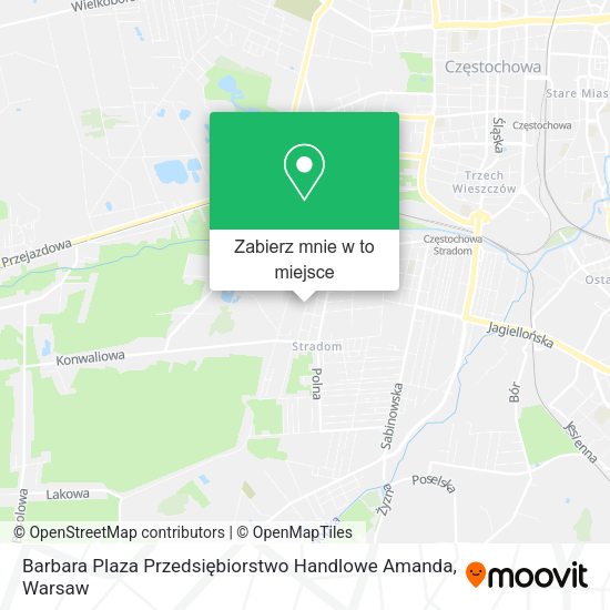 Mapa Barbara Plaza Przedsiębiorstwo Handlowe Amanda