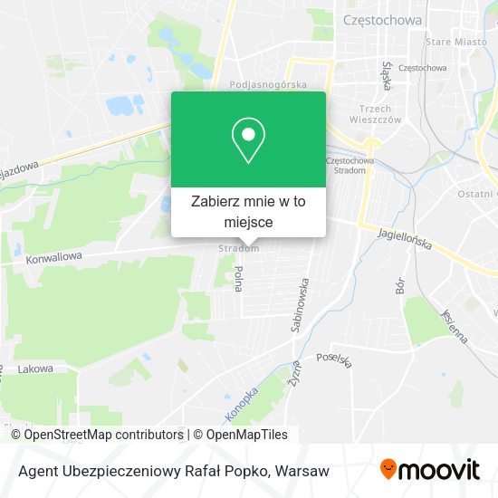 Mapa Agent Ubezpieczeniowy Rafał Popko