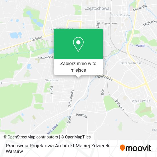 Mapa Pracownia Projektowa Architekt Maciej Zdzierek