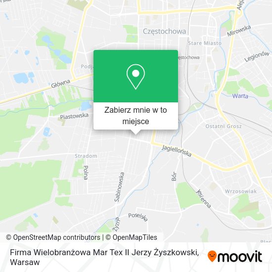 Mapa Firma Wielobranżowa Mar Tex II Jerzy Żyszkowski