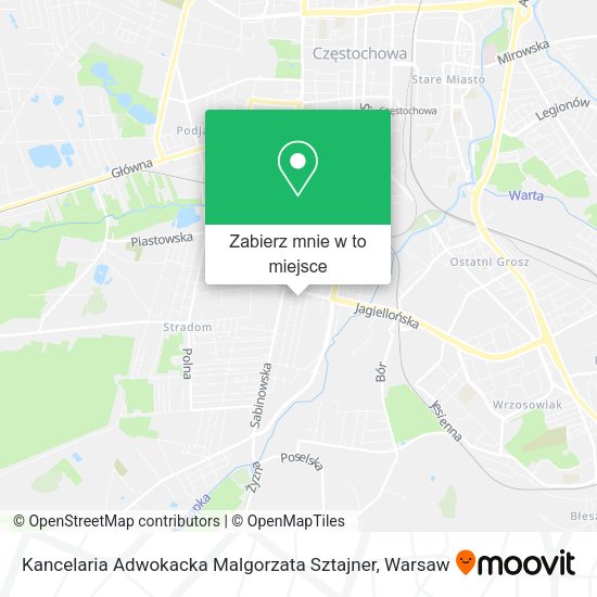 Mapa Kancelaria Adwokacka Malgorzata Sztajner