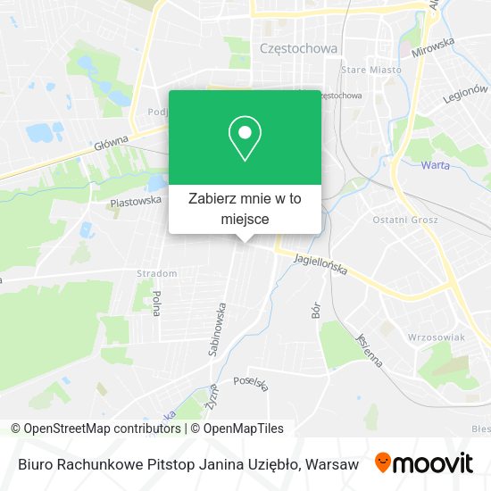 Mapa Biuro Rachunkowe Pitstop Janina Uziębło