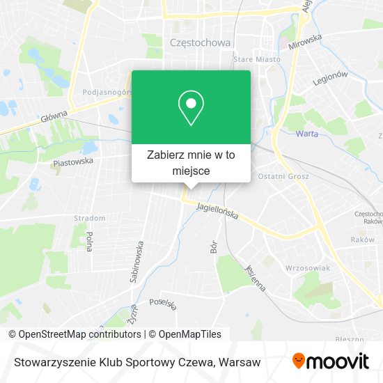 Mapa Stowarzyszenie Klub Sportowy Czewa