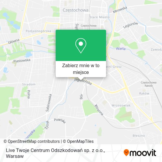 Mapa Live Twoje Centrum Odszkodowań sp. z o.o.