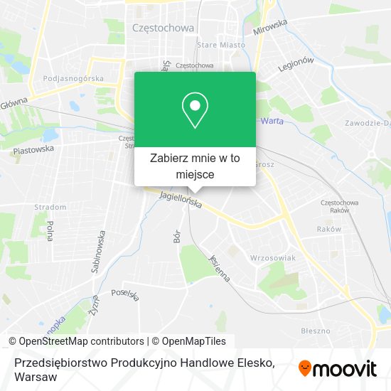 Mapa Przedsiębiorstwo Produkcyjno Handlowe Elesko