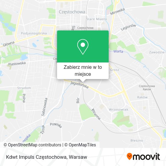 Mapa Kdwt Impuls Częstochowa