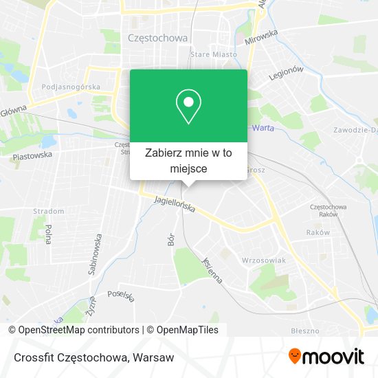 Mapa Crossfit Częstochowa