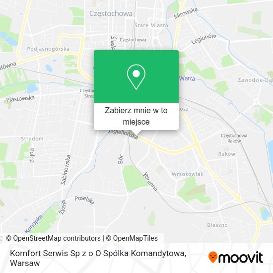 Mapa Komfort Serwis Sp z o O Spólka Komandytowa