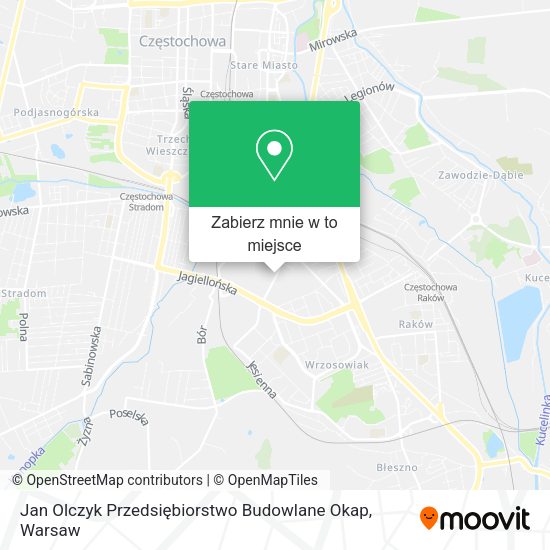 Mapa Jan Olczyk Przedsiębiorstwo Budowlane Okap